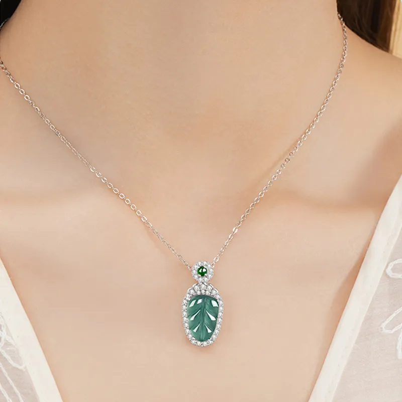 DAISY BEAUTY Ice Glutinous Jadeite Necklaces Women's-5