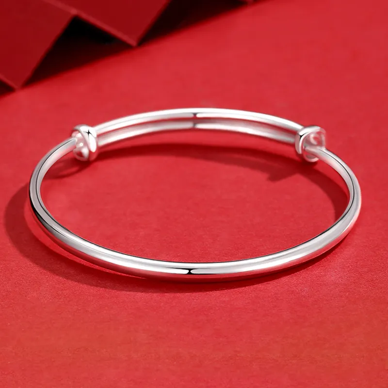 DAISY BEAUTY S999 Fine Silver Bangles Women's-1