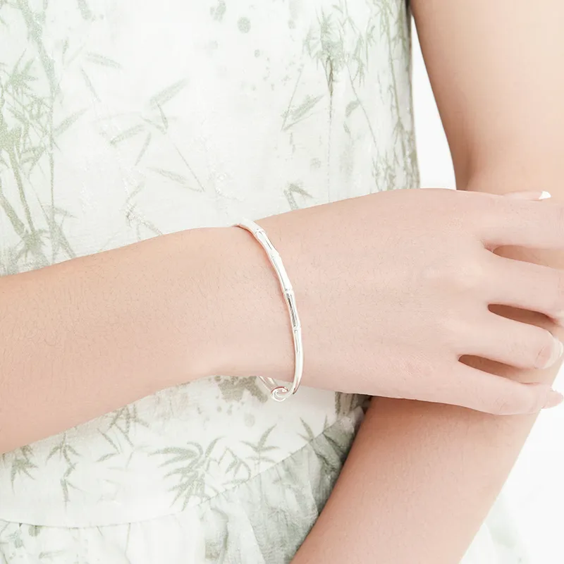 DAISY BEAUTY S999 Fine Silver Bangles Women's-1