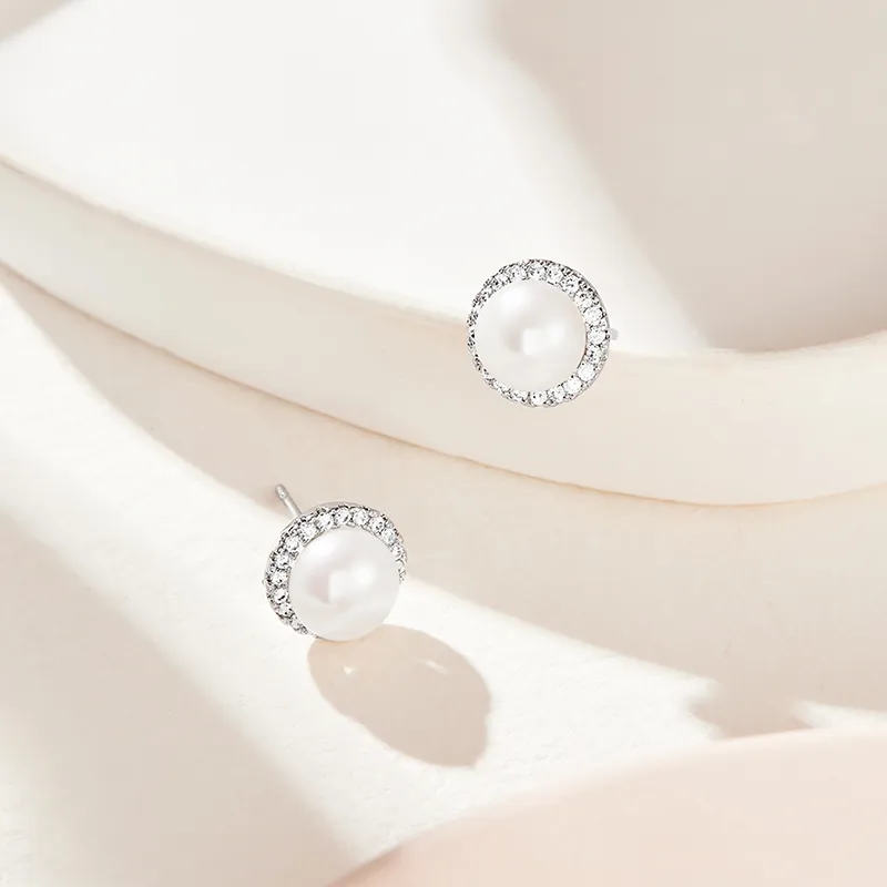 DAISY BEAUTY Pearl Stud Earrings Women's-2
