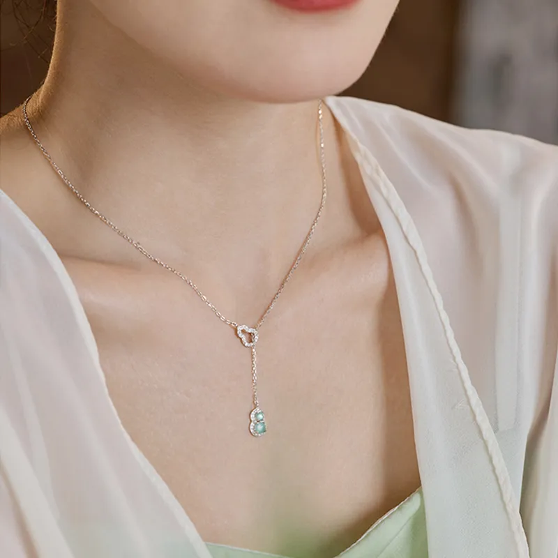 DAISY BEAUTY Glutinous Jade Necklaces Women's-6