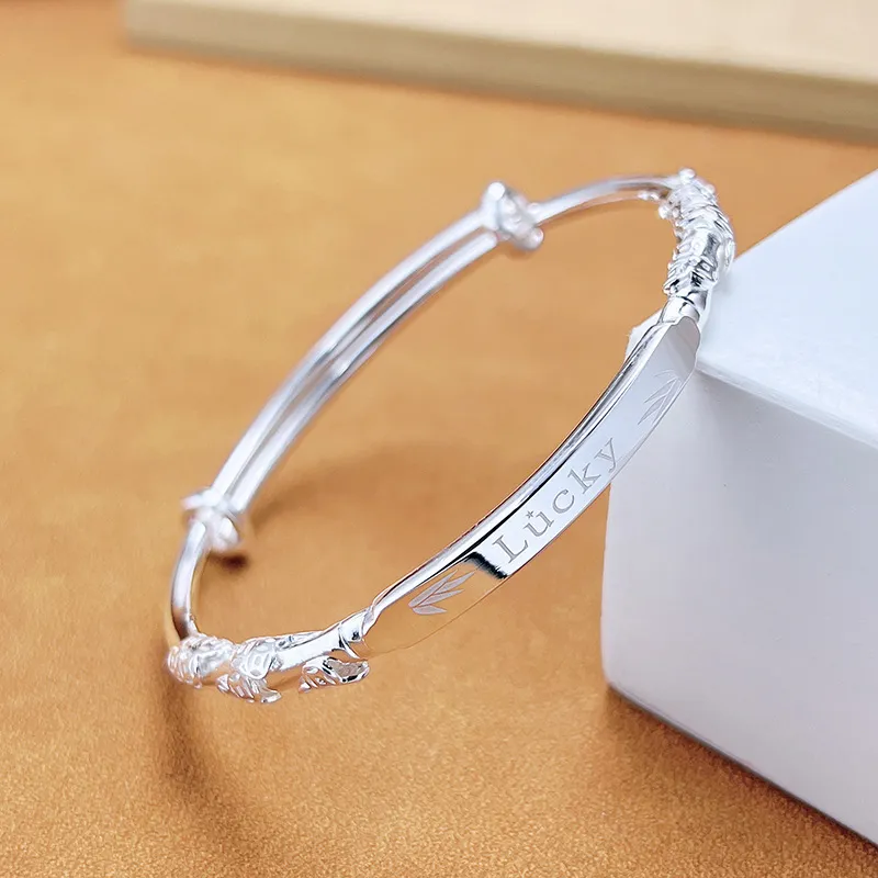 DAISY BEAUTY S999 Fine Silver Bangles Women's-4