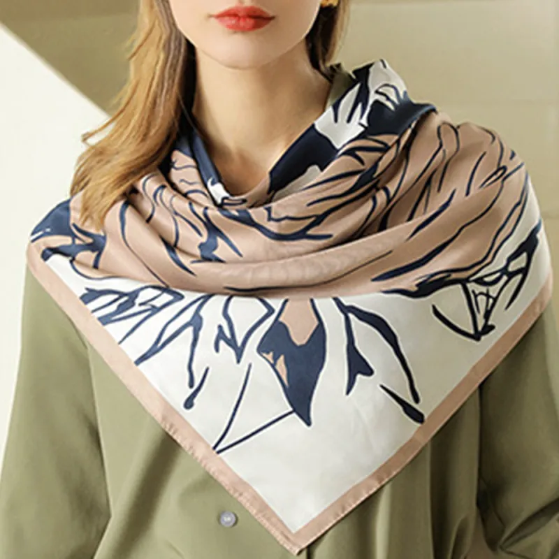 DAISY BEAUTY Silk Scarves Women's-3