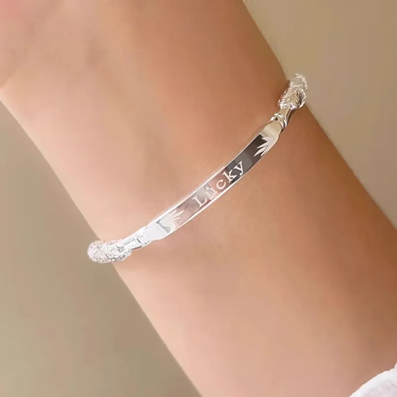 DAISY BEAUTY S999 Fine Silver Bangles Women's-5