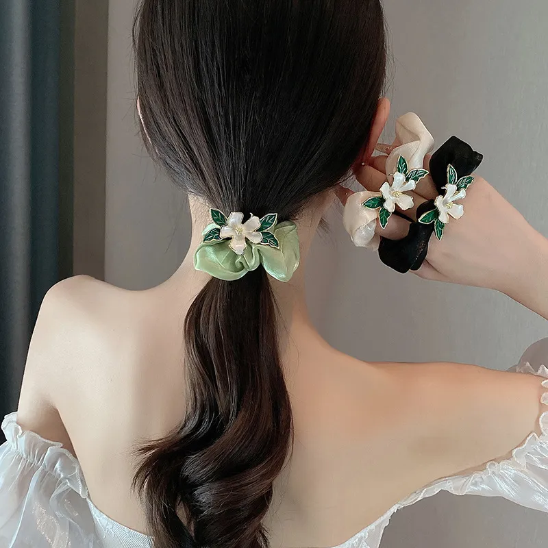 DAISY BEAUTY Silk Chiffon Hair Tie Women's-19