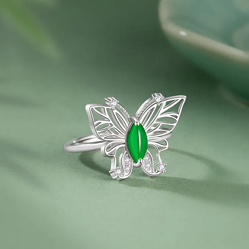 DAISY BEAUTY Glutinous Jade Jadeite Rings Women's-2