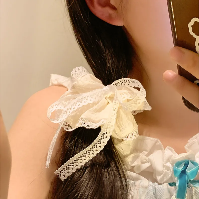 DAISY BEAUTY Silk Chiffon Hair Tie Women's-12