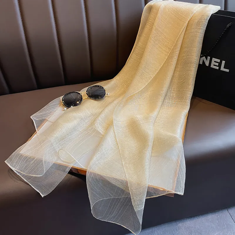 DAISY BEAUTY Polyester Silk Scarves Women's-5