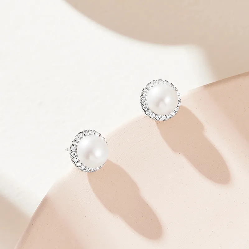 DAISY BEAUTY Pearl Stud Earrings Women's-3