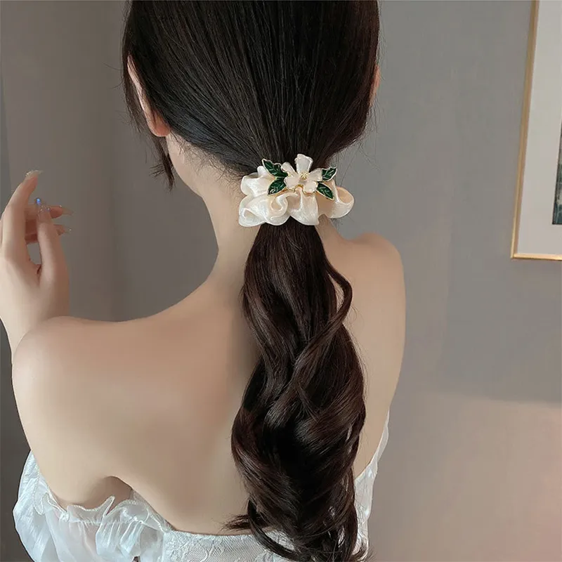 DAISY BEAUTY Silk Chiffon Hair Tie Women's-9