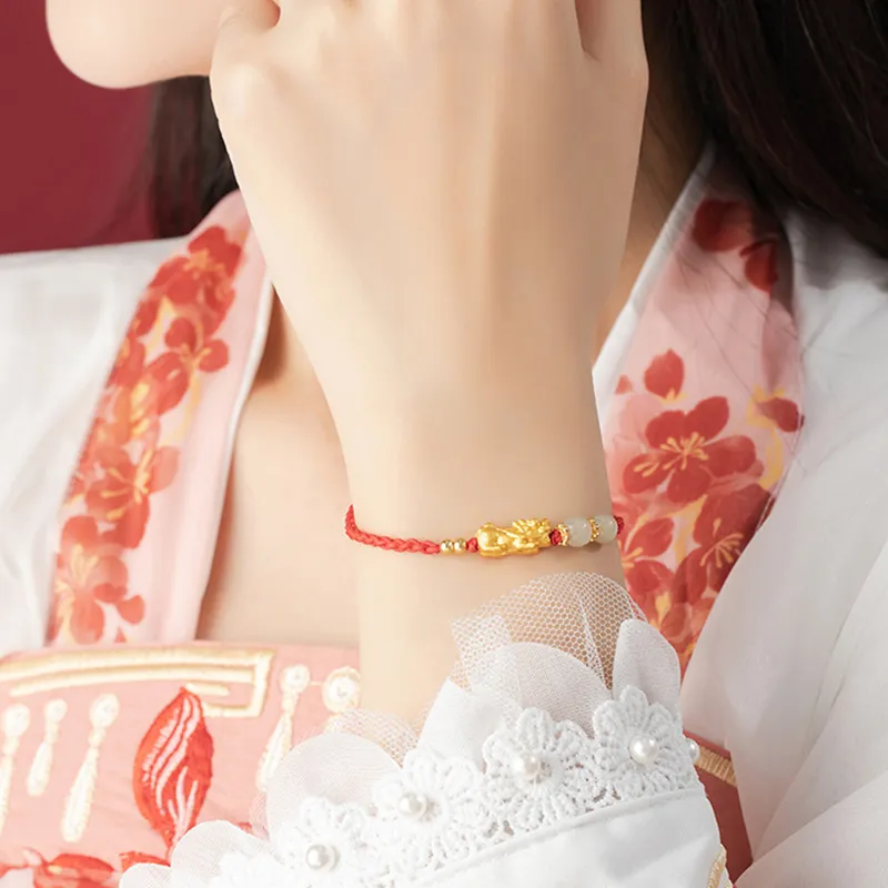 DAISY BEAUTY Hetian Jade Bracelets Pale Greenish White Jade Women's-2