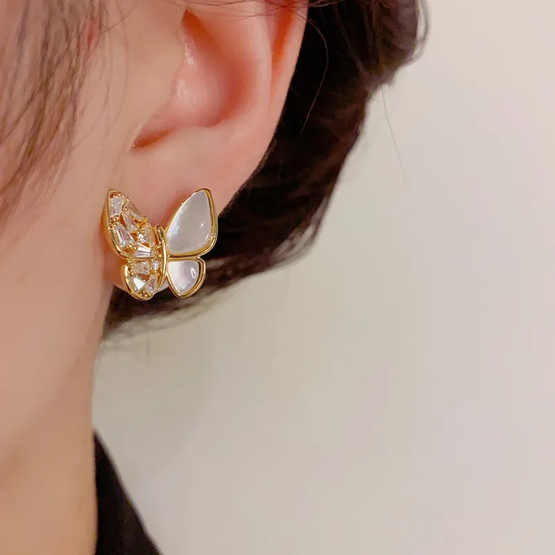 DAISY BEAUTY Mother Of Pearl Stud Earrings Women's-7