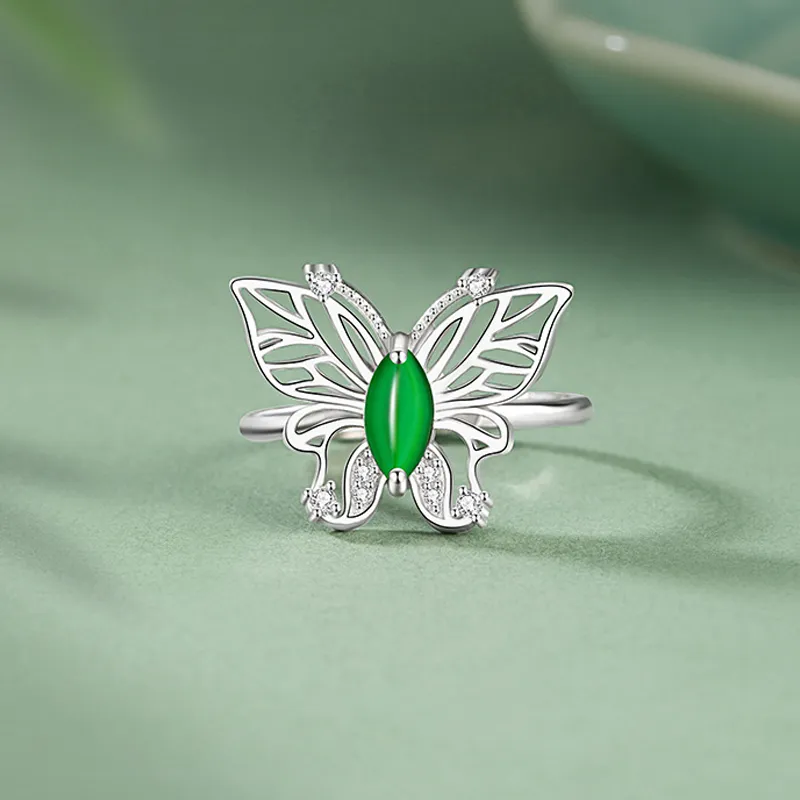 DAISY BEAUTY Glutinous Jade Jadeite Rings Women's-1