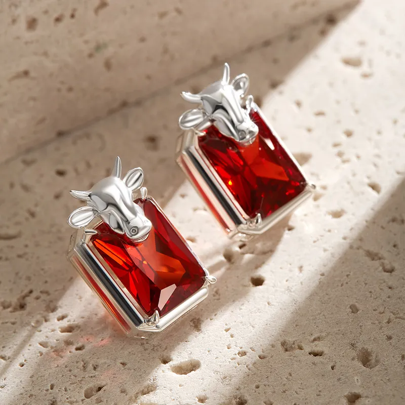 DAISY BEAUTY S925 Silver Stud Earrings Women's-7