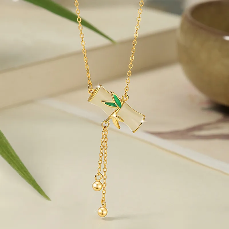DAISY BEAUTY Necklaces Pale Greenish White Jade Women's-8