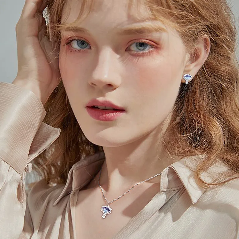 DAISY BEAUTY S925 Silver Stud Earrings Women's-1