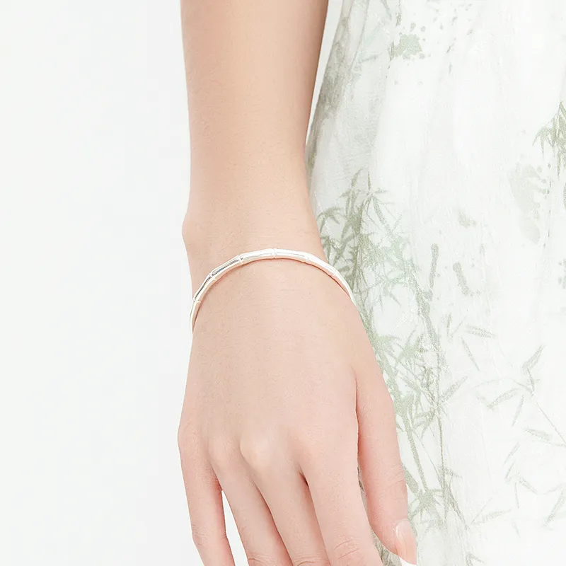 DAISY BEAUTY S999 Fine Silver Bangles Women's-2