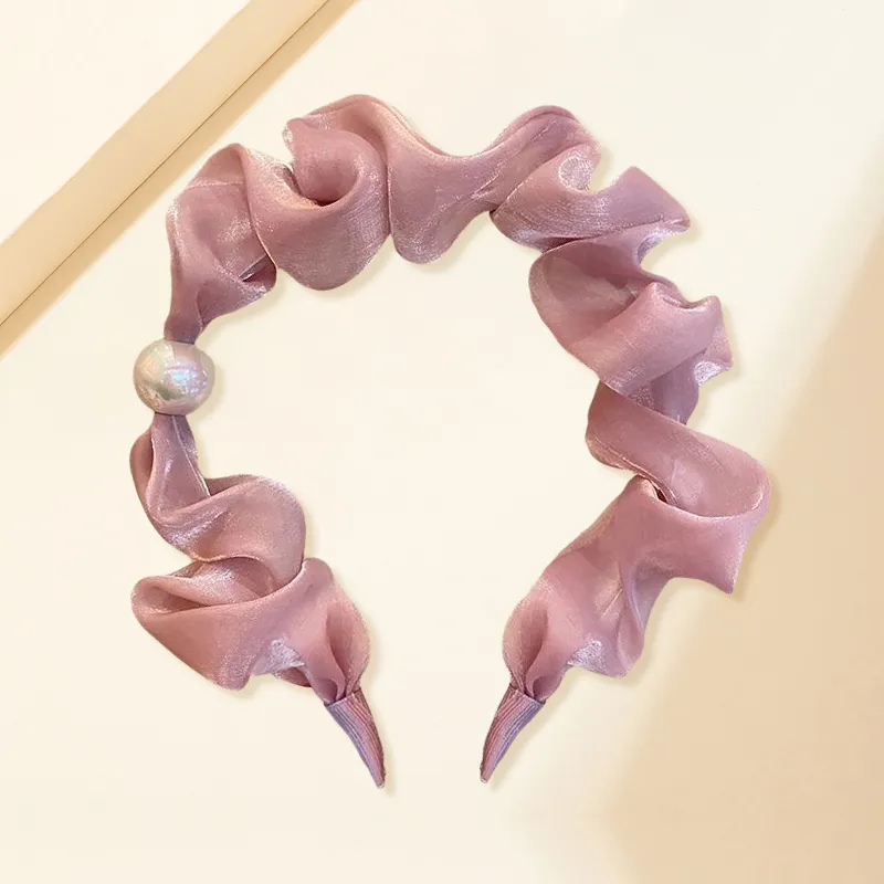 DAISY BEAUTY Silk Chiffon Headbands Women's-11