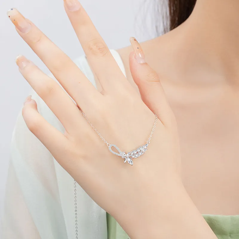 DAISY BEAUTY S925 Silver Necklaces Women's-6