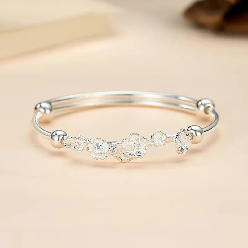 DAISY BEAUTY S999 Fine Silver Bangles Women's-2