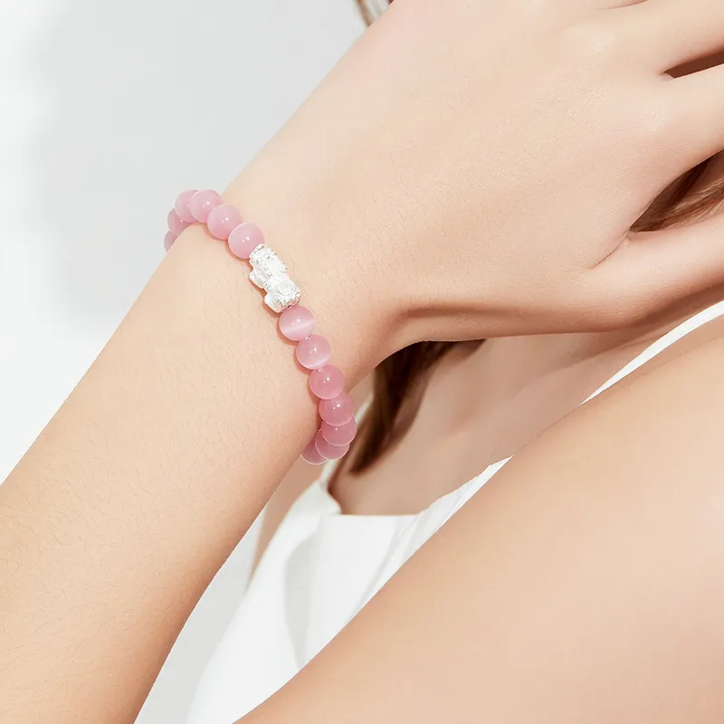 DAISY BEAUTY Glass Cat Eye Bracelets Women's-19