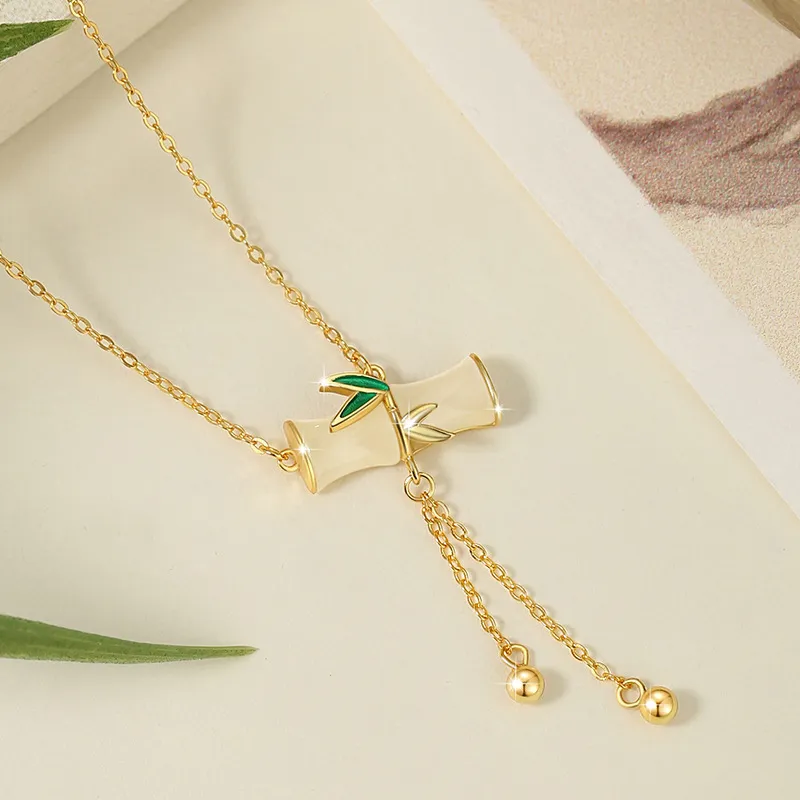 DAISY BEAUTY Necklaces Pale Greenish White Jade Women's-4