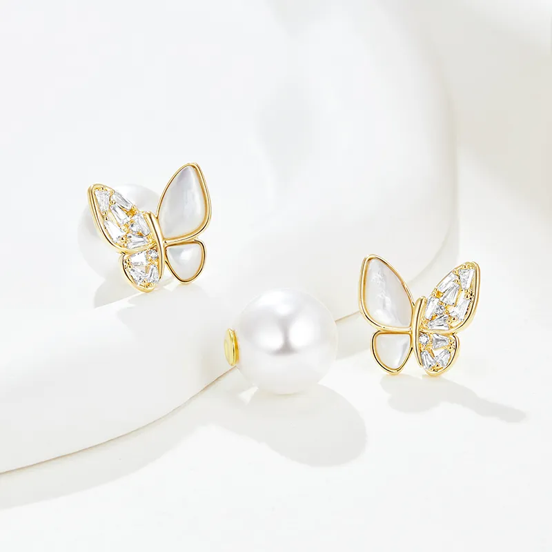DAISY BEAUTY Mother Of Pearl Stud Earrings Women's-2