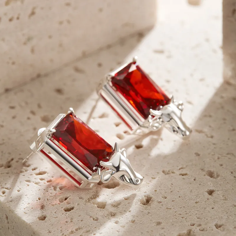 DAISY BEAUTY S925 Silver Stud Earrings Women's-14