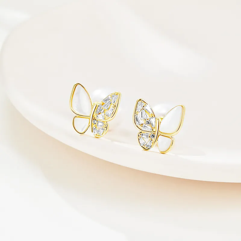 DAISY BEAUTY Mother Of Pearl Stud Earrings Women's-4