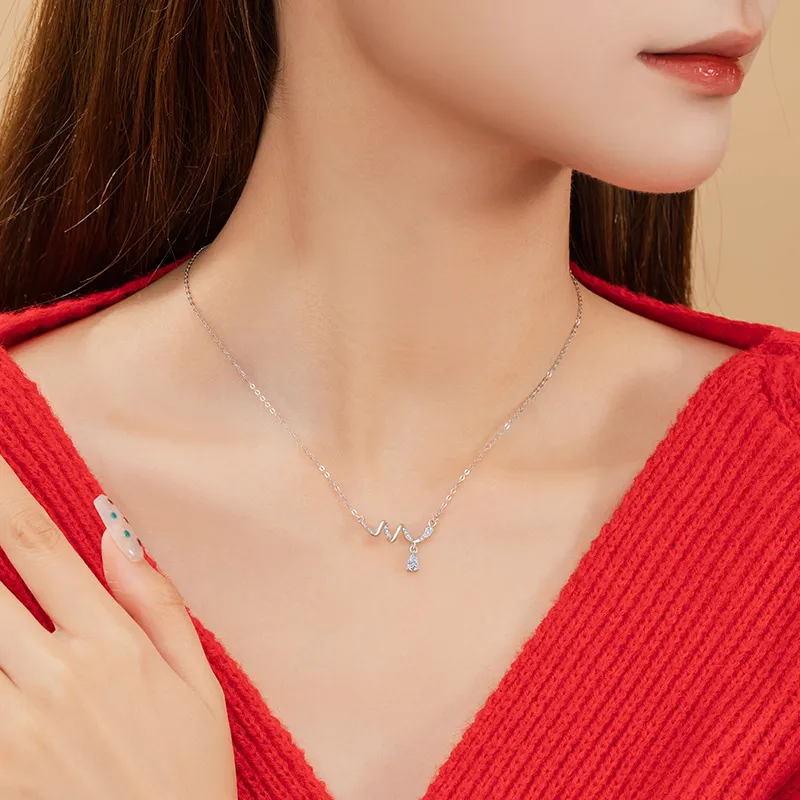 DAISY BEAUTY S925 Silver Necklaces Women's-4