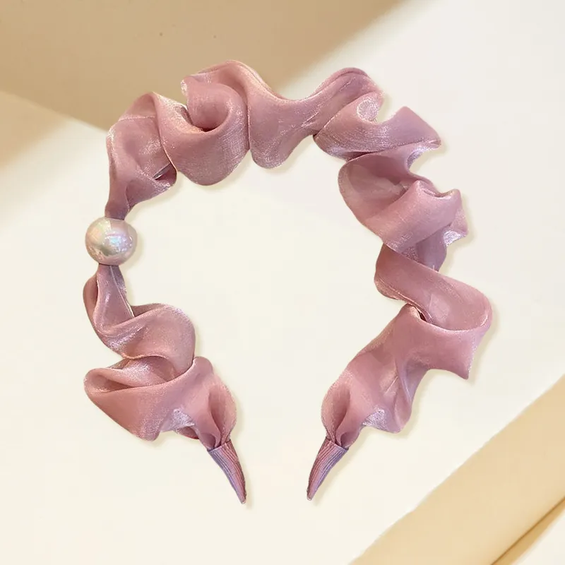 DAISY BEAUTY Silk Chiffon Headbands Women's-10