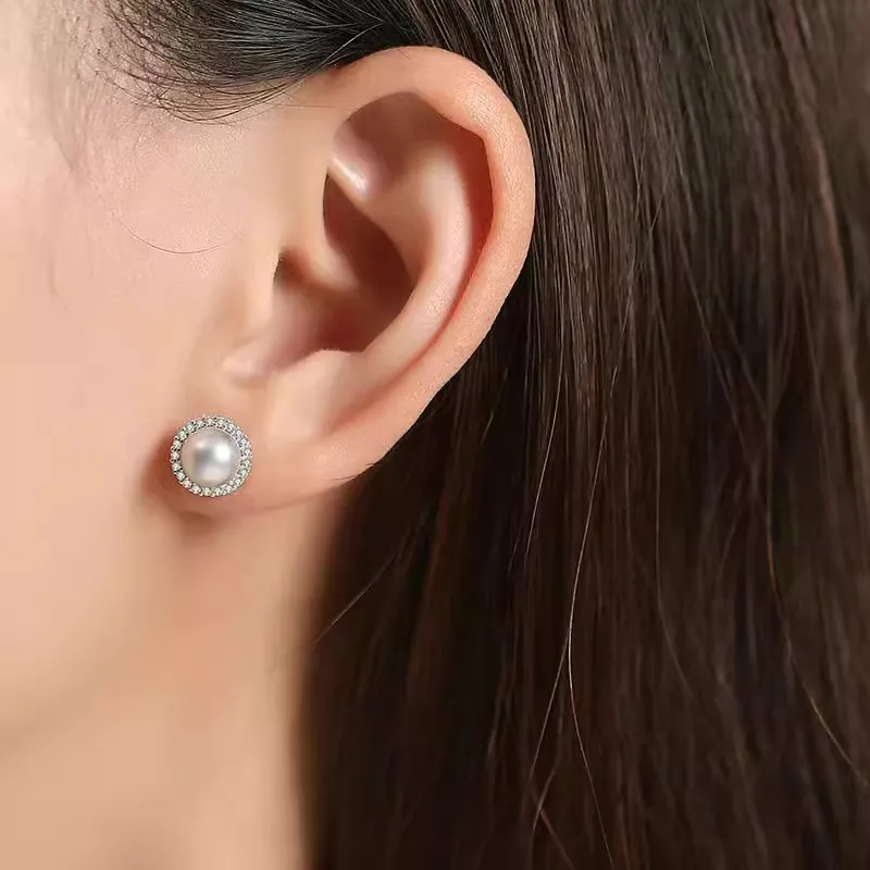 DAISY BEAUTY Pearl Stud Earrings Women's-7