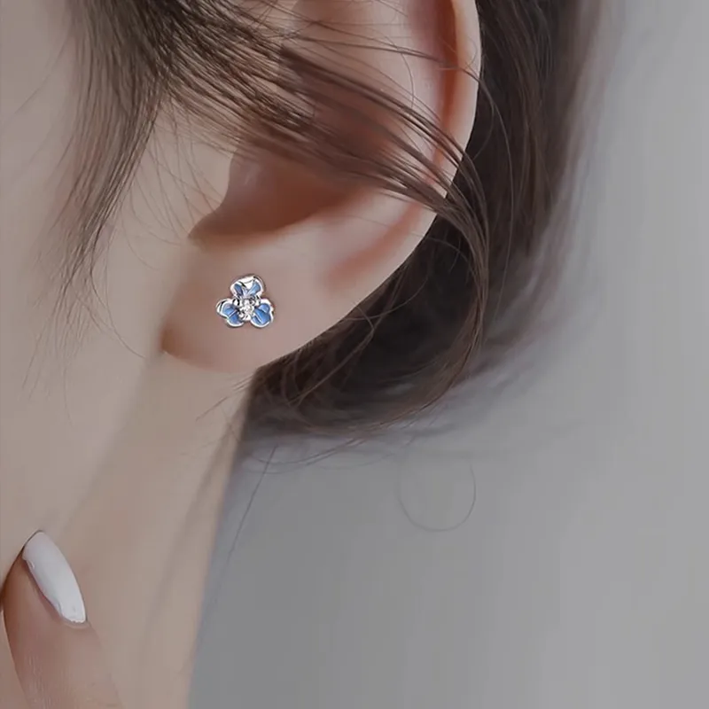 DAISY BEAUTY S999 Fine Silver Stud Earrings Women's-6
