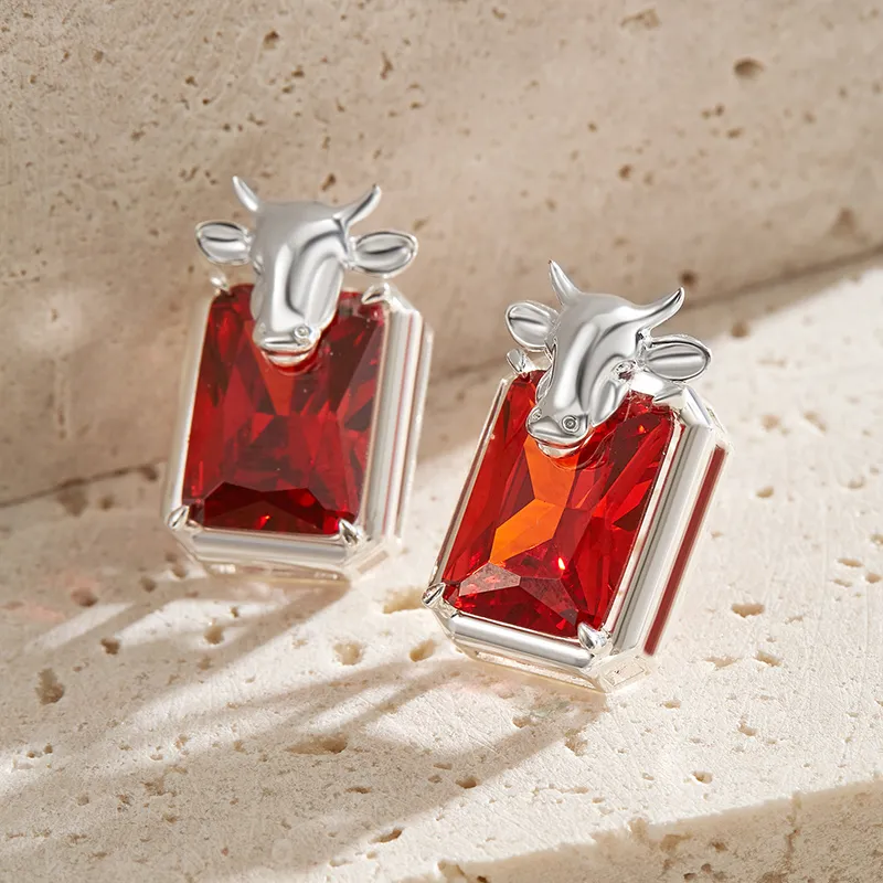 DAISY BEAUTY S925 Silver Stud Earrings Women's-8