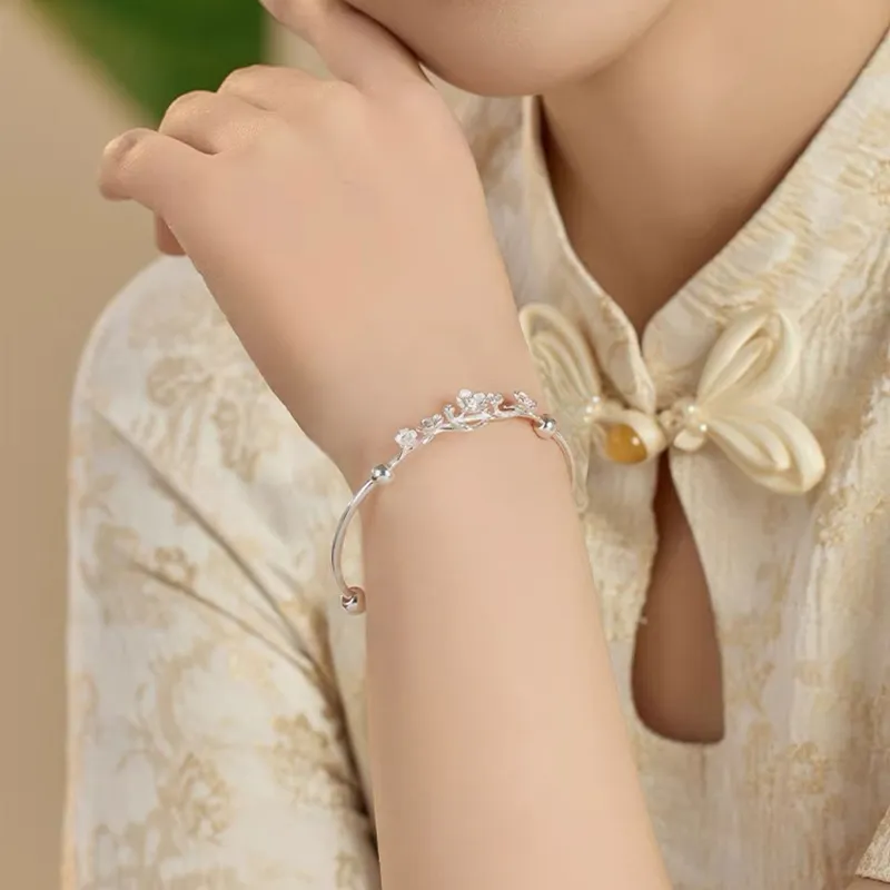 DAISY BEAUTY S999 Fine Silver Bangles Women's-3