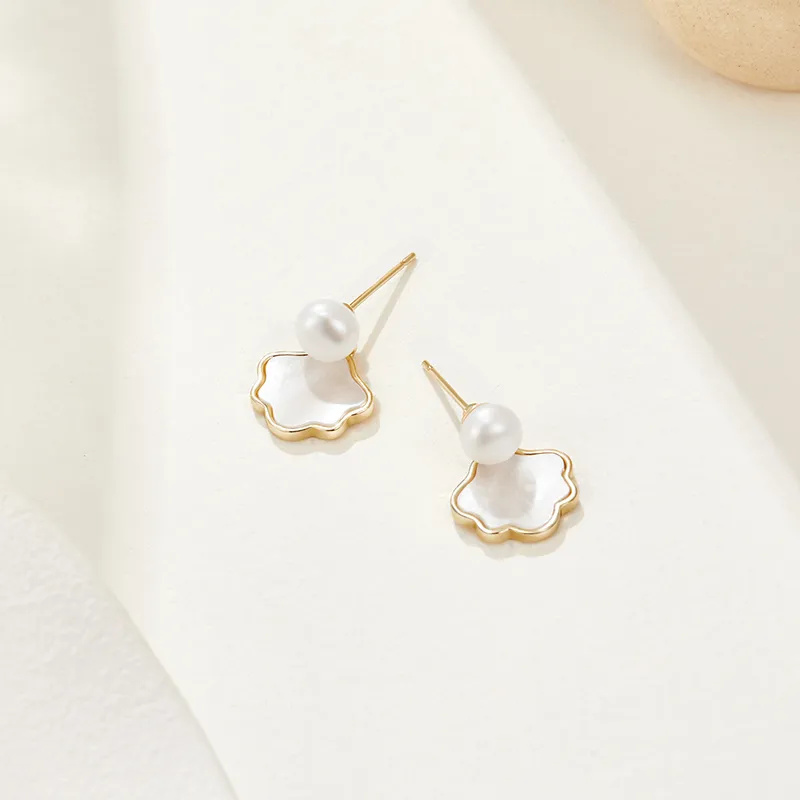 DAISY BEAUTY Silver Stud Earrings Women's-2