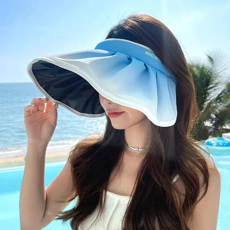 DAISY BEAUTY Polyester Sun Protection Hats Women's-11