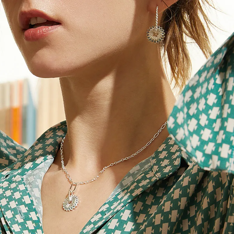 DAISY BEAUTY S925 Silver Necklaces Women's-3
