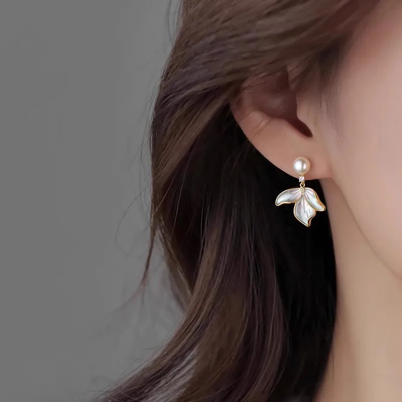 DAISY BEAUTY Pearl Earrings Women's-5