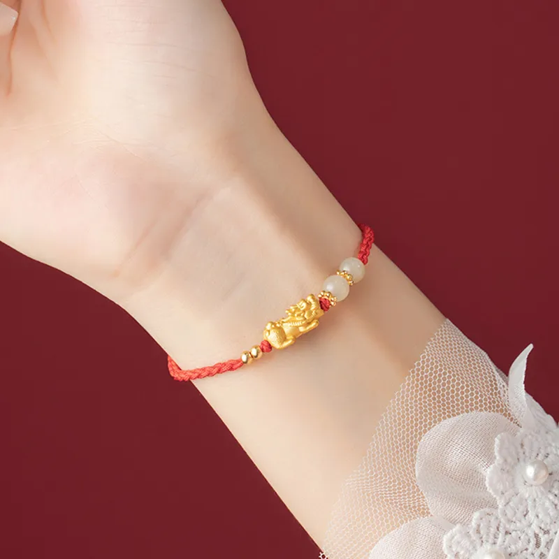 DAISY BEAUTY Hetian Jade Bracelets Pale Greenish White Jade Women's-1
