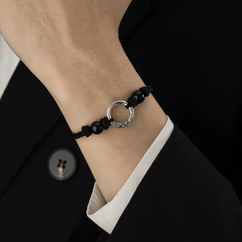 DAISY BEAUTY Natural Agate Jade Bracelets Men's-1
