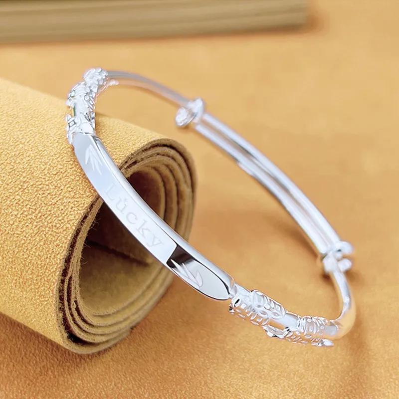 DAISY BEAUTY S999 Fine Silver Bangles Women's-2