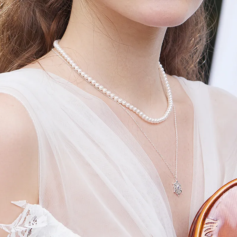 DAISY BEAUTY S925 Silver Necklaces Women's-1