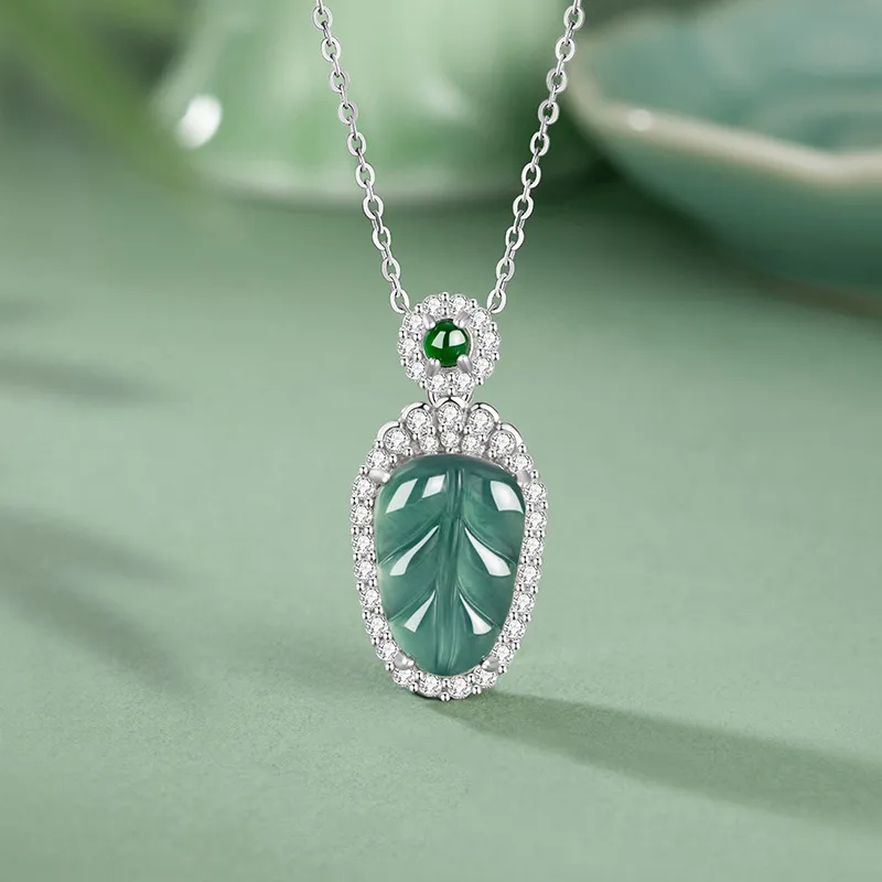 DAISY BEAUTY Ice Glutinous Jadeite Necklaces Women's-3