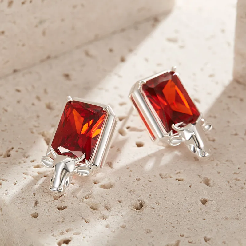 DAISY BEAUTY S925 Silver Stud Earrings Women's-13