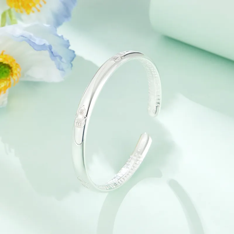 DAISY BEAUTY S999 Fine Silver Bangles Women's-2