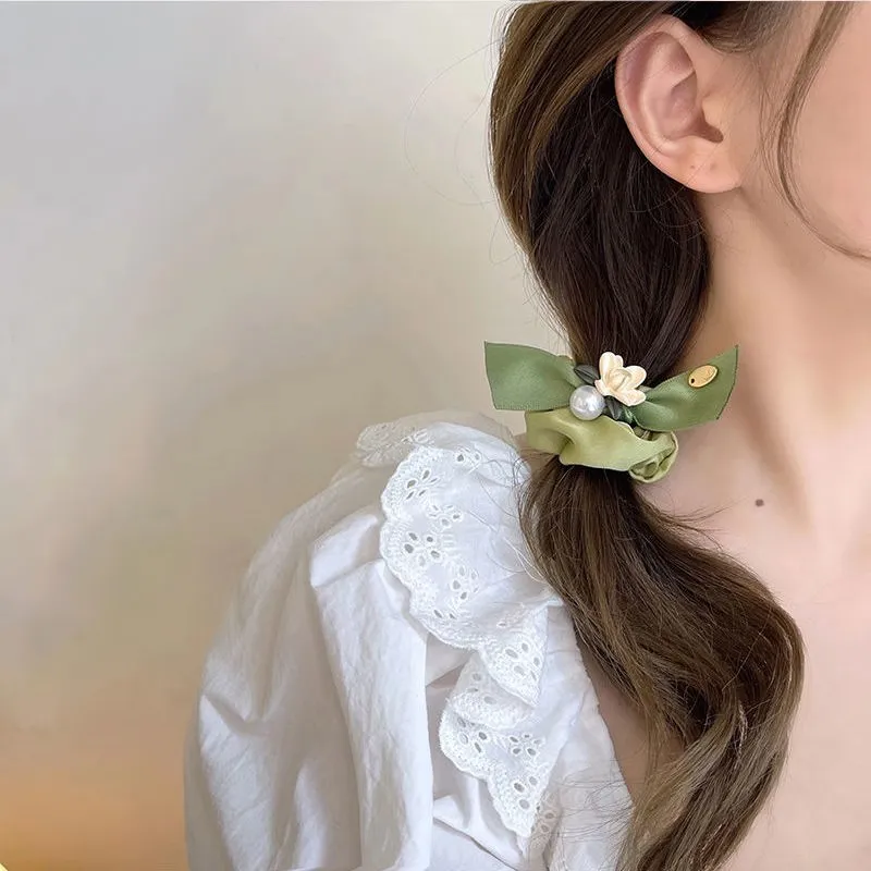 DAISY BEAUTY Silk Yarn Hair Tie Women's-31