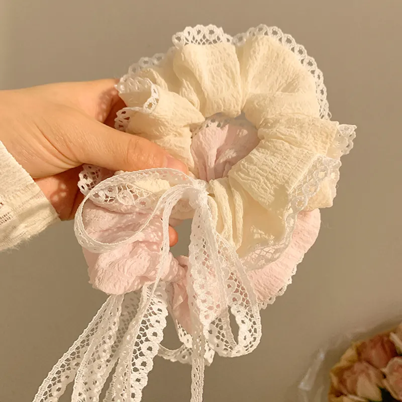 DAISY BEAUTY Silk Chiffon Hair Tie Women's-5
