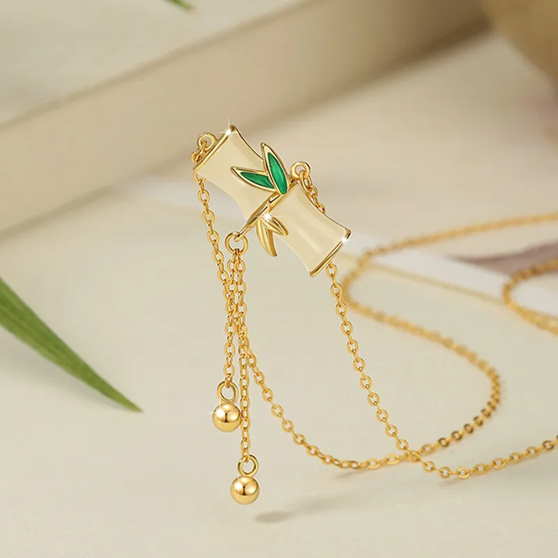 DAISY BEAUTY Necklaces Pale Greenish White Jade Women's-5