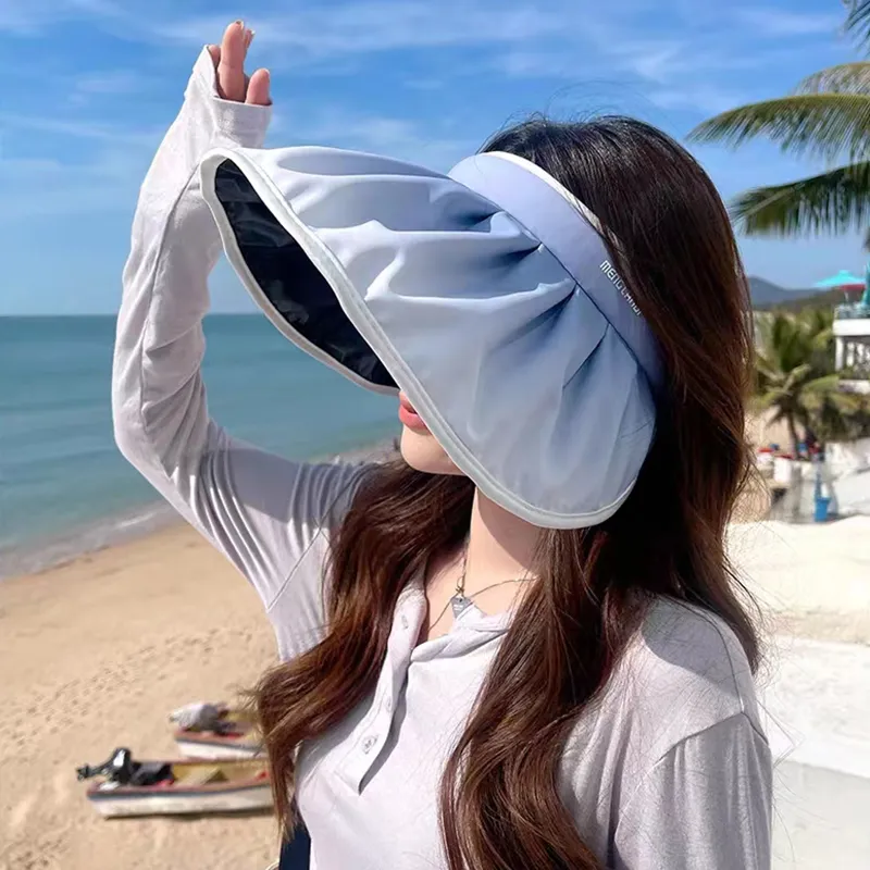 DAISY BEAUTY Polyester Sun Protection Hats Women's-5